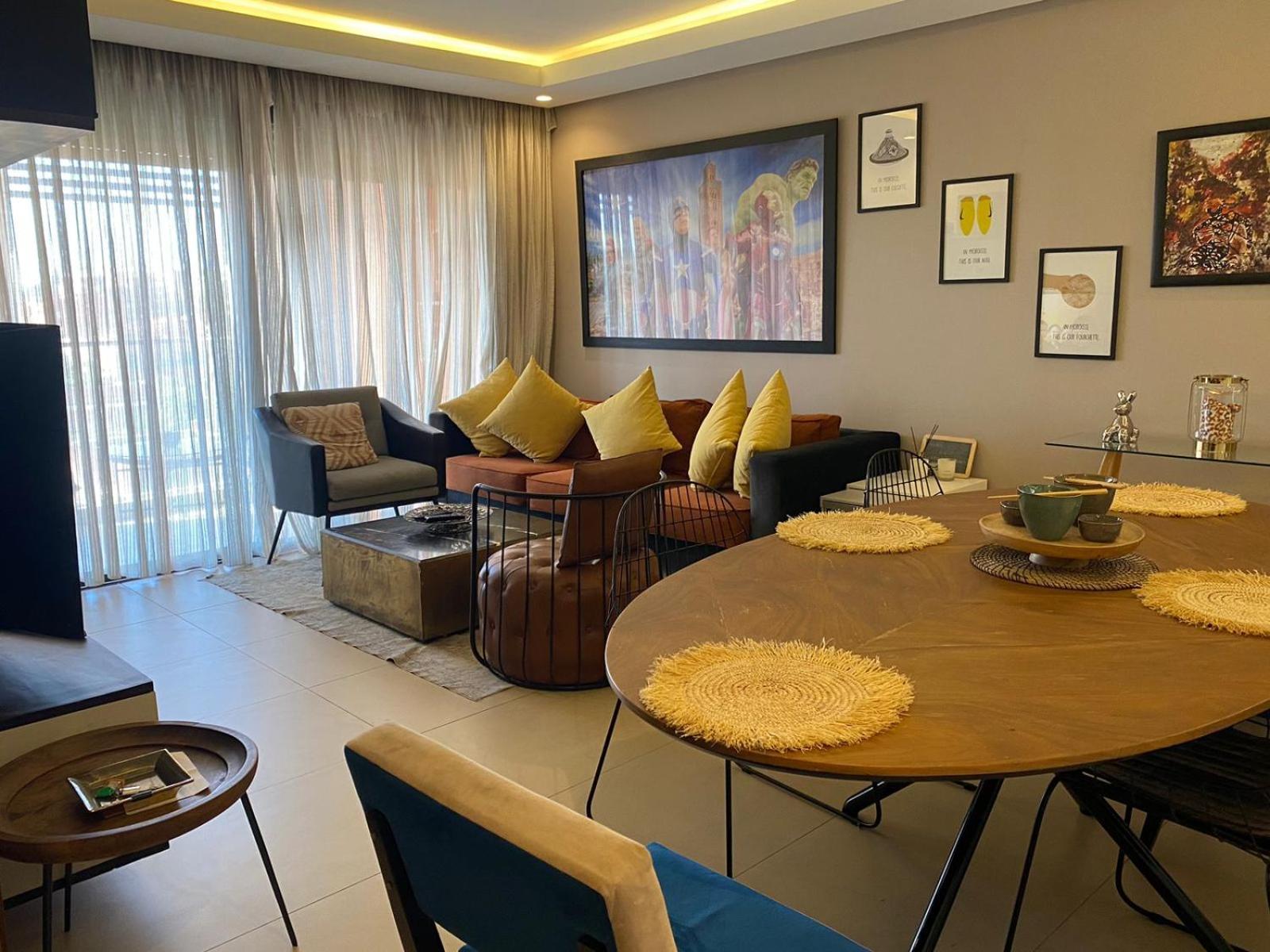 מרקש Luxueux Appart Hivernage Avec Vue Sur L"Atlas מראה חיצוני תמונה